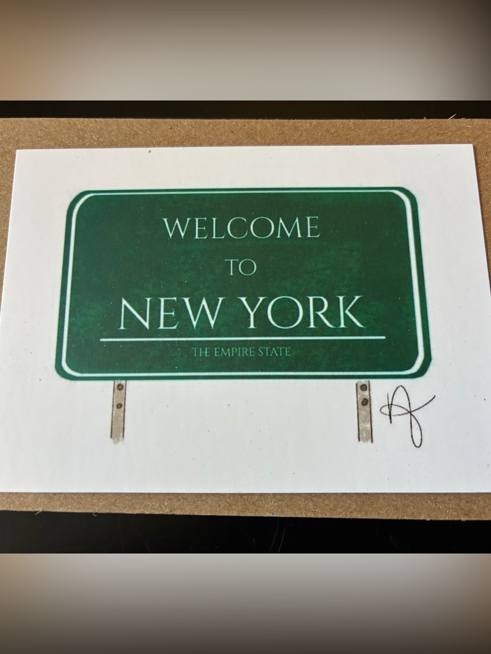 A Little Shop In NYC Welcome NY Sign Mini Print (Not Inciardi) Vending Machine